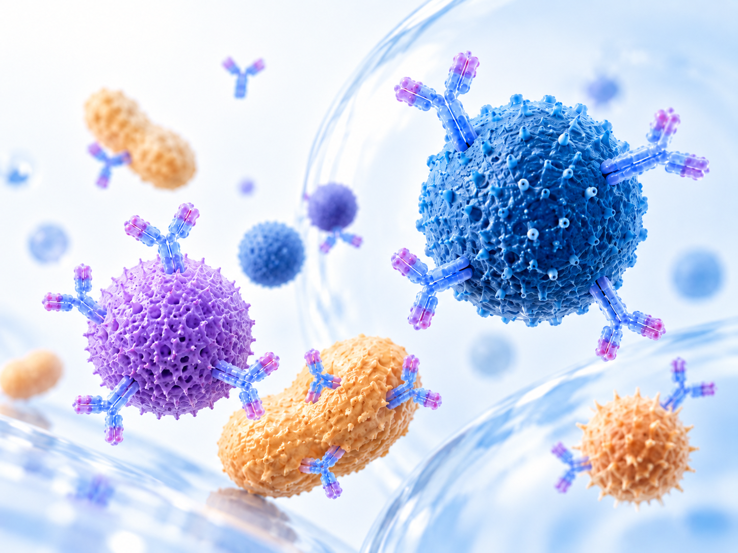 IgE antibody and allergen component characterization illustration