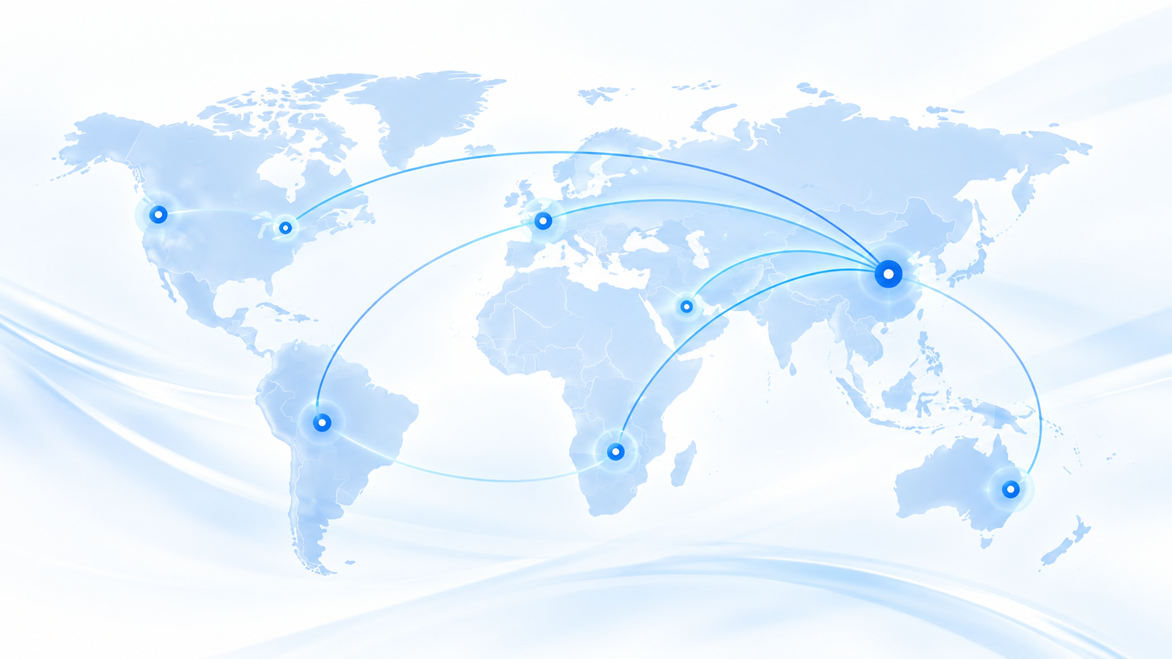 Global biospecimen sourcing network map showing international connections